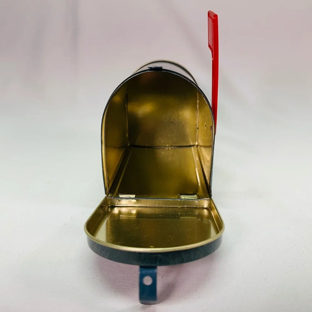 Vintage 1999 Coca-Cola Mailbox Collectors‎ Tin Giftco Blue General Store